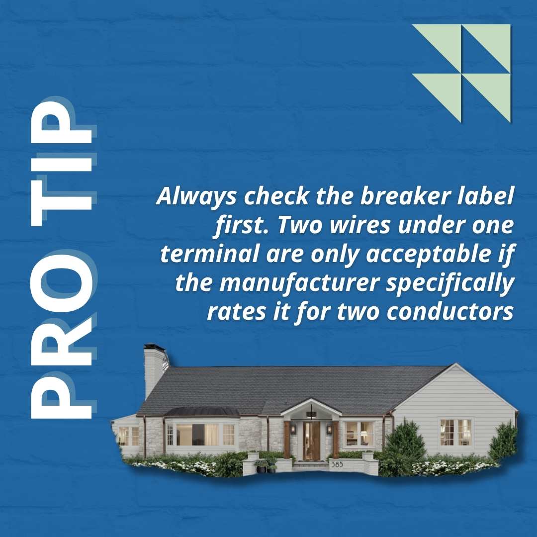 Pro tip from a home inspector about double tapped breakers and electrical panel safety